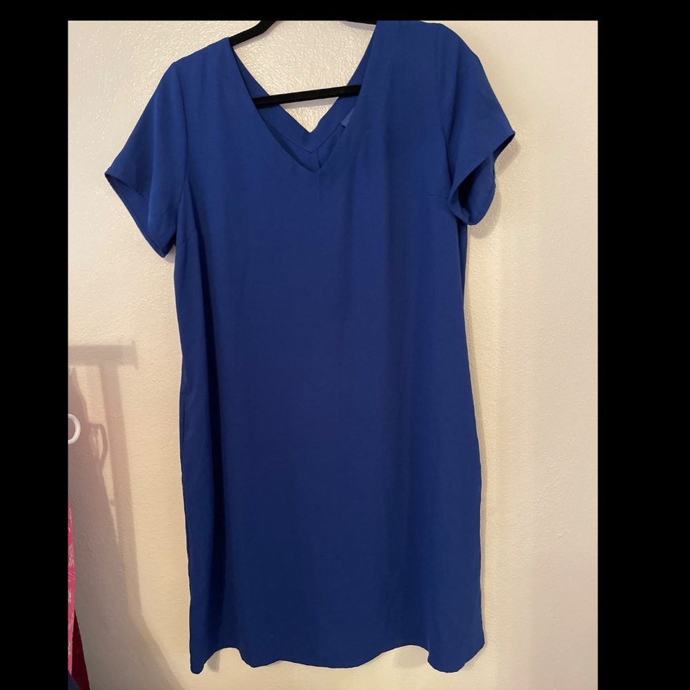 Kohls Apt. 9 blue swing dress large